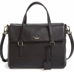 Kate Spade Black Pebbled Leather Satchel